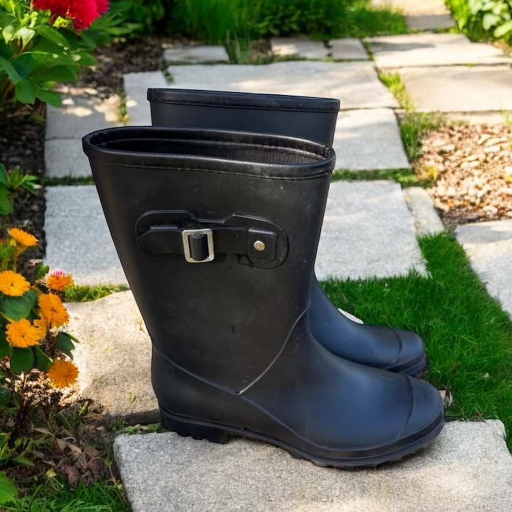Rain Boots Mid Calf Garden Shoes Women’s 8.5